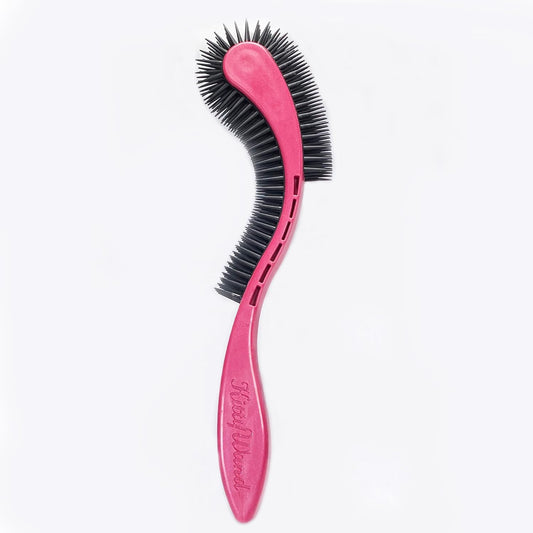 Cat Brush, Pink. Designed for Comfort, Created for Cats and Dogs. Ergonomic shape promotes stress free grooming. Great for long to short haired cats. Made in the USA