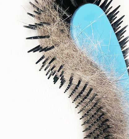 Cat Brush, Pink. Designed for Comfort, Created for Cats and Dogs. Ergonomic shape promotes stress free grooming. Great for long to short haired cats. Made in the USA