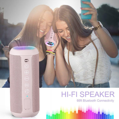 X10 Portable Bluetooth Speaker, IPX7 Waterproof, Wireless, Pink