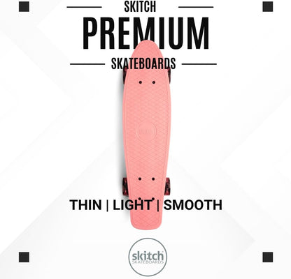 SKITCH Skateboards for Kids, Teens and Adults | Premium Skateboard Gift Set for Beginners and Pros Complete with Mini Cruiser Board + Skateboard Backpack + Video Course + Speed Control + Skate Tool