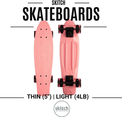 SKITCH Skateboards for Kids, Teens and Adults | Premium Skateboard Gift Set for Beginners and Pros Complete with Mini Cruiser Board + Skateboard Backpack + Video Course + Speed Control + Skate Tool