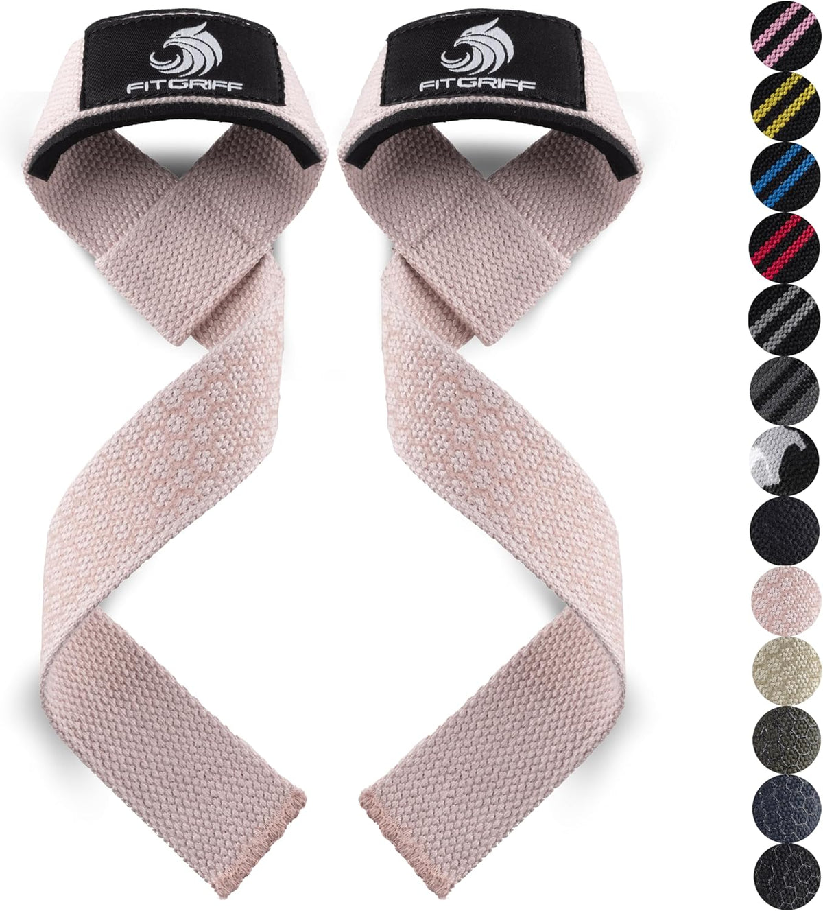 ® Lifting Wrist Straps for Weightlifting, Gym, Deadlift, Workout (Made of Premium Cotton & Padded) - Men & Women