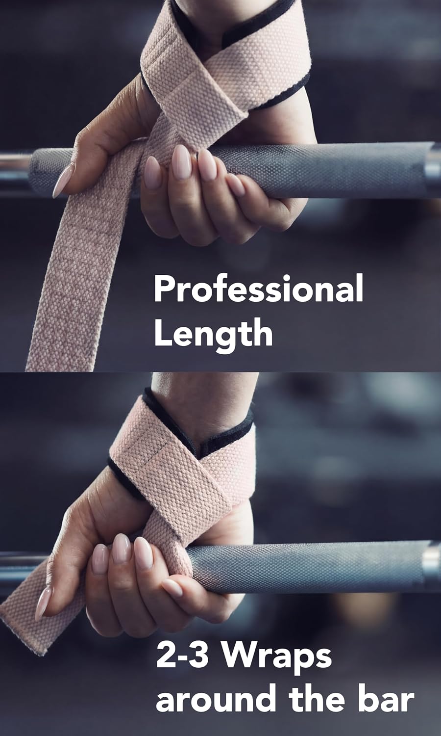 ® Lifting Wrist Straps for Weightlifting, Gym, Deadlift, Workout (Made of Premium Cotton & Padded) - Men & Women