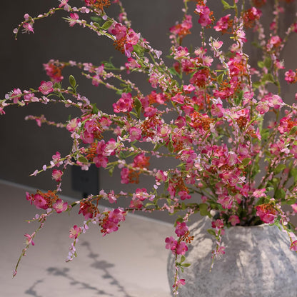 3Pcs 45" Artificial Cherry Blossom Branches Pink Fake Silk Cherry Blossoms Flowers with Long Stem for Wedding Decorations Table Centerpieces Vase Arrangement Home Decor (Pink)