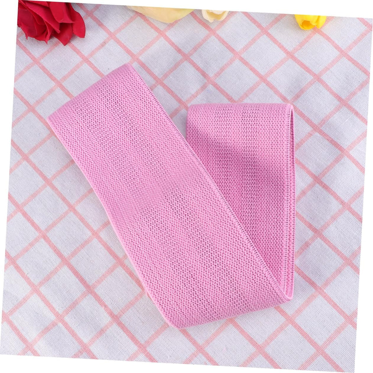 Women Hip Elastic Resistance Bands Booty Builder for Leg Exercises Non Slip Tension Band for Active Squats Home Workouts Pink