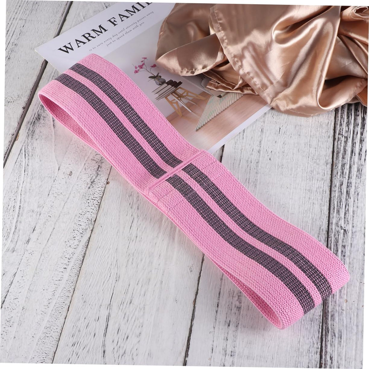 Women Hip Elastic Resistance Bands Booty Builder for Leg Exercises Non Slip Tension Band for Active Squats Home Workouts Pink