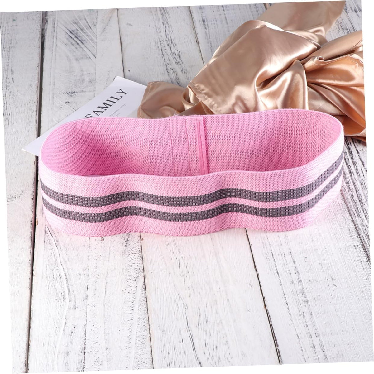 Women Hip Elastic Resistance Bands Booty Builder for Leg Exercises Non Slip Tension Band for Active Squats Home Workouts Pink