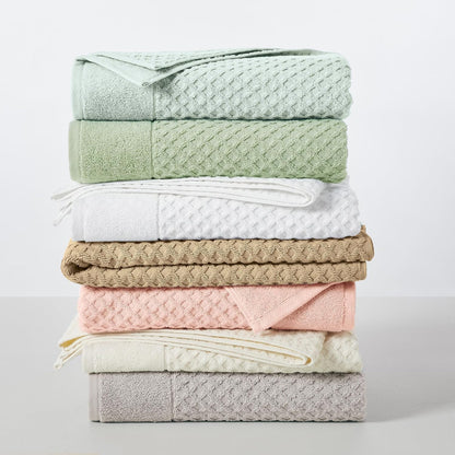 Bath Towels - 100% Cotton 4 Pack 54x27 Bath Towel Set - Absorbent, Durable, Quick-Dry Towels for Bathroom (Pink)