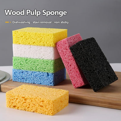 6 - Pack Non-Scratch Scrub Sponges - Sponges for Dishes and Washing Dishes, Cleaning Sponges for Kitchen Home Office, Magical 3D DIY Art and Craft Suppliers（Pink）