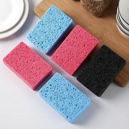 6 - Pack Non-Scratch Scrub Sponges - Sponges for Dishes and Washing Dishes, Cleaning Sponges for Kitchen Home Office, Magical 3D DIY Art and Craft Suppliers（Pink）
