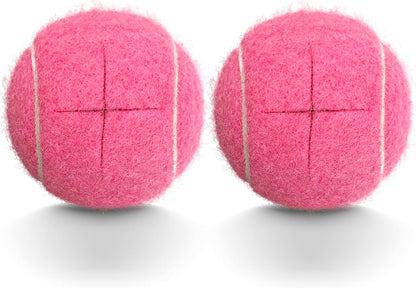 2PCS Precut Tennis Balls for Walkers, Heavy Duty Long Lasting Glide Balls - Precut for Easy Installation, Universal Felt Pads for Walker Legs & Furniture, Floor Protectors