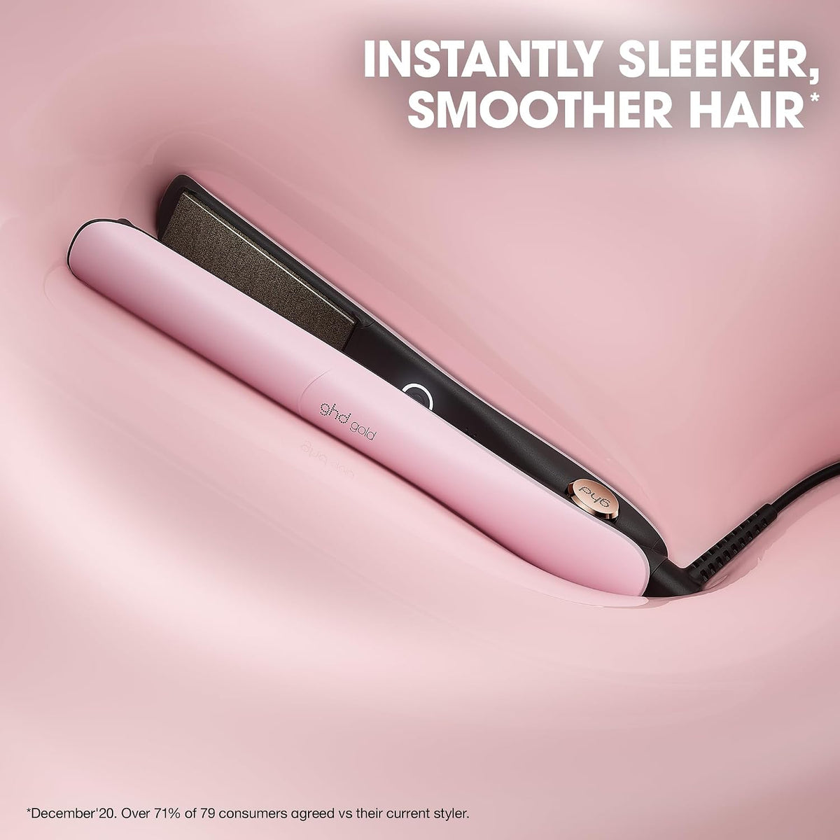 ghd Gold ― 1" Flat Iron Hair Straightener | Professional Ceramic Hair Straightening Styling Tool for Stronger Hair & More Color Protection