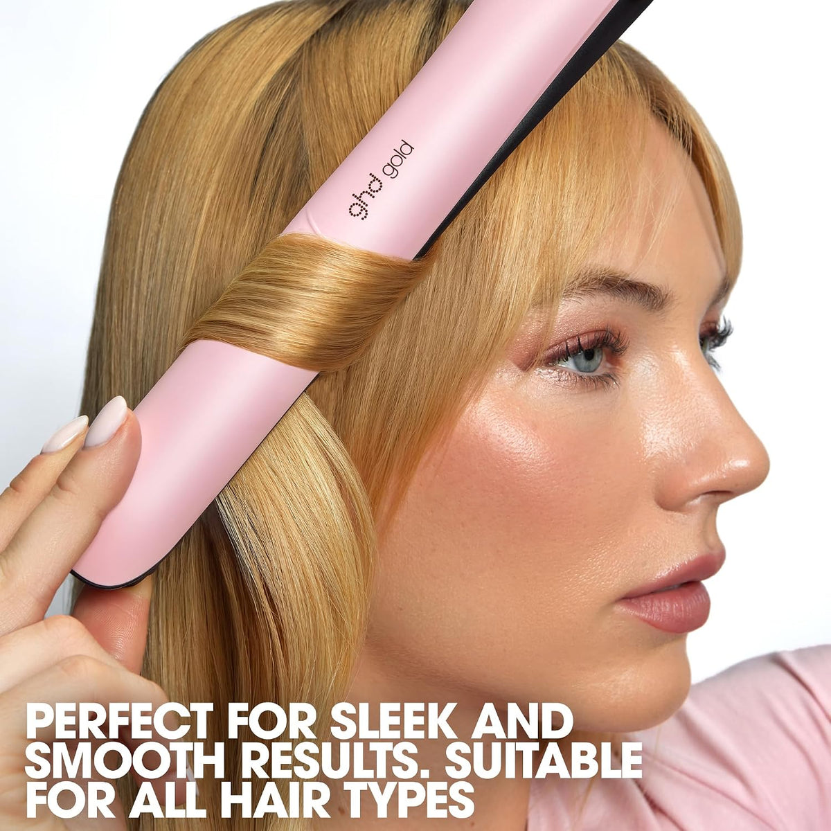ghd Gold ― 1" Flat Iron Hair Straightener | Professional Ceramic Hair Straightening Styling Tool for Stronger Hair & More Color Protection