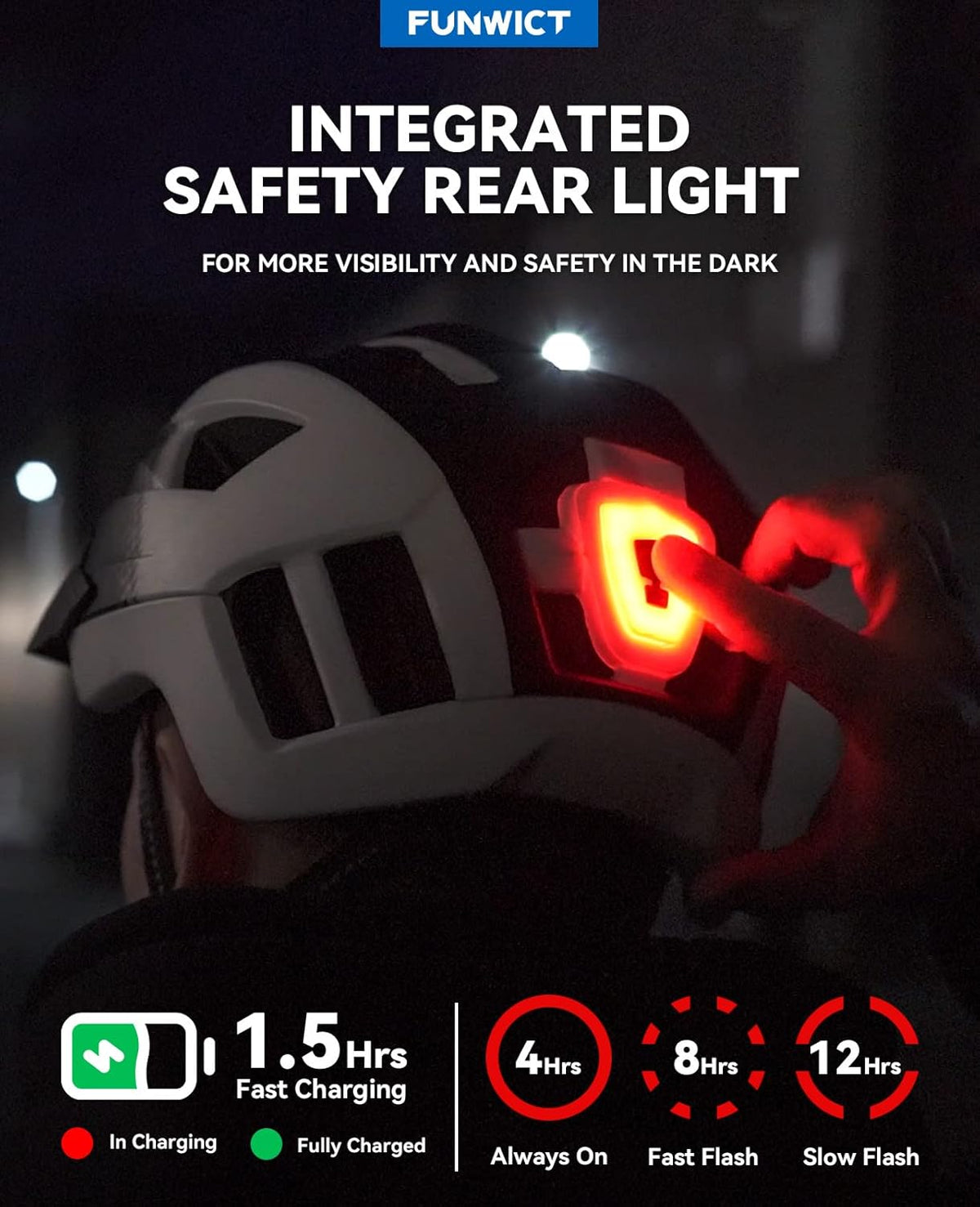 Adult Bike Helmet with Visor and Goggles for Men Women Mountain Road Bicycle Helmet Rechargeable Rear Light Cycling Helmet