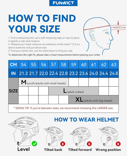 Adult Bike Helmet with Visor and Goggles for Men Women Mountain Road Bicycle Helmet Rechargeable Rear Light Cycling Helmet