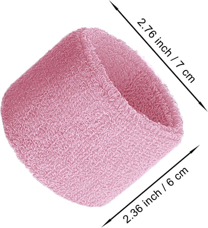 Cotton Terry Athletic Wrist Sweatbands