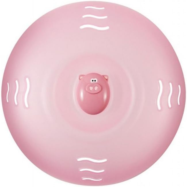 Joie Oink Pig Plastic Splatter-Proof Microwave Plate Cover, Pink