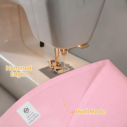 4 Pack Pink Round Tablecloths 120 Inch for 60" Tables