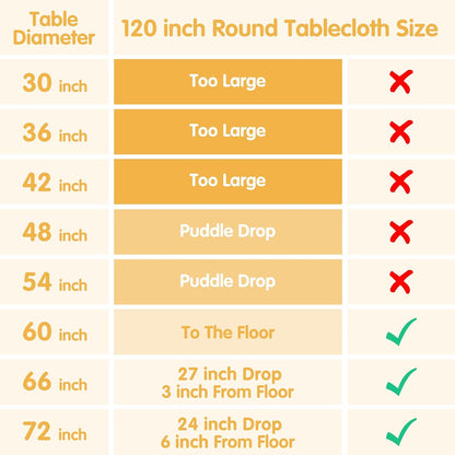 4 Pack Pink Round Tablecloths 120 Inch for 60" Tables