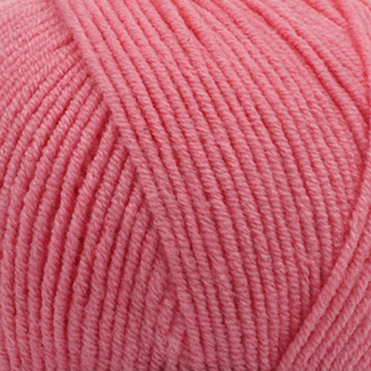Soft Cotton Blend Crochet Yarn – Sport Weight Yarn for Crochet & Knitting – 100g / 361yds – 55% Cotton 45% Acrylic – Ideal for Amigurumi & Baby Projects (Pink - Bright Pink, 1 Skein)