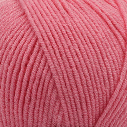 Soft Cotton Blend Crochet Yarn – Sport Weight Yarn for Crochet & Knitting – 100g / 361yds – 55% Cotton 45% Acrylic – Ideal for Amigurumi & Baby Projects (Pink - Bright Pink, 1 Skein)