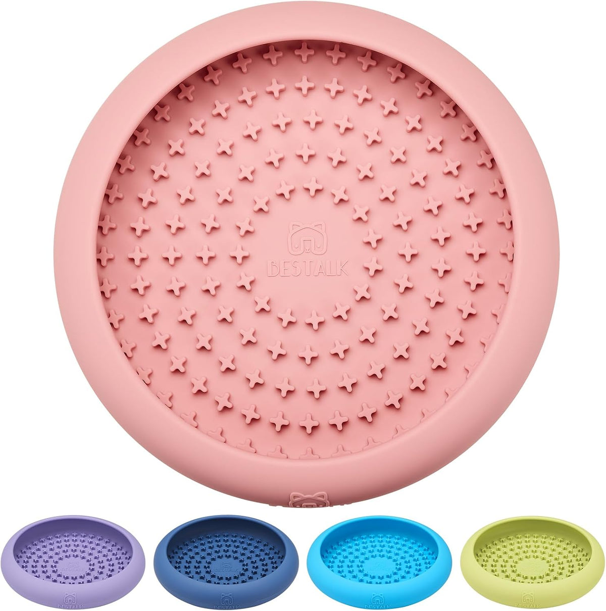Dog Lick Bowl, Anxiety Relief Slow Feeder Dog Lick Mat Treat Dispenser, Non-Slip Licking Bowl Enrichment Toys, BPA Free Silicone, Dishwasher Safe