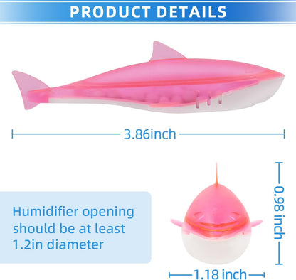 Humidfier Cleaner Fish for Humidifier & Fish Tank, 6 Pack Pink Shark