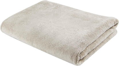 Soft Coral Fleece Large Bath Towel 55 x 30 Inches