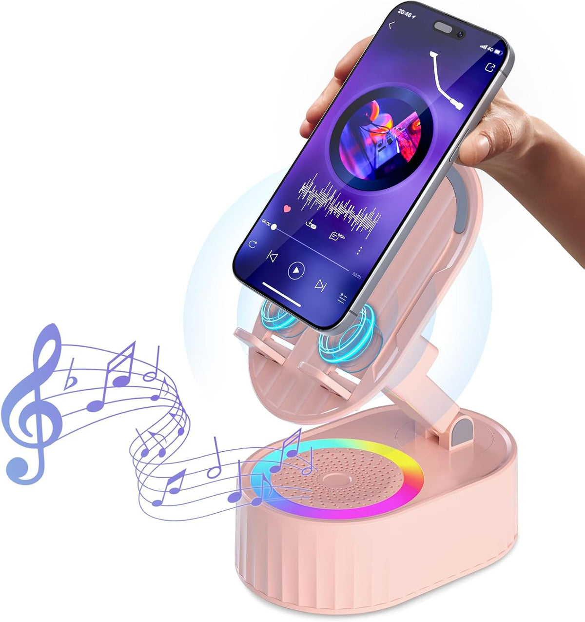 AKLLCCR Wireless Induction Bluetooth Speaker