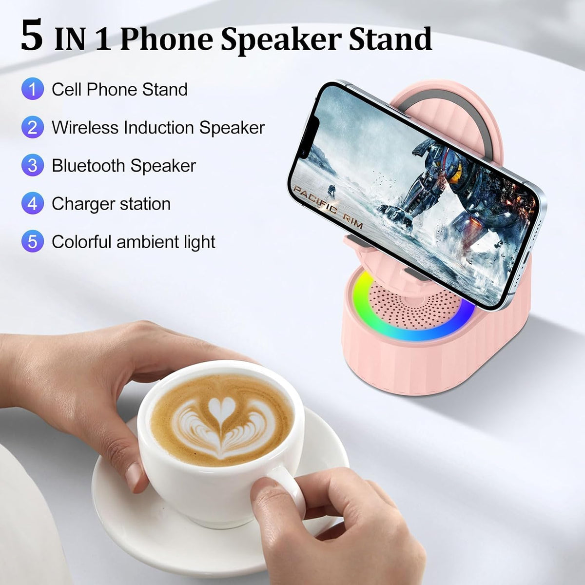 AKLLCCR Wireless Induction Bluetooth Speaker