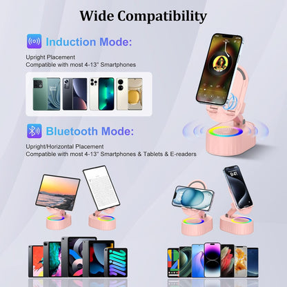 AKLLCCR Wireless Induction Bluetooth Speaker