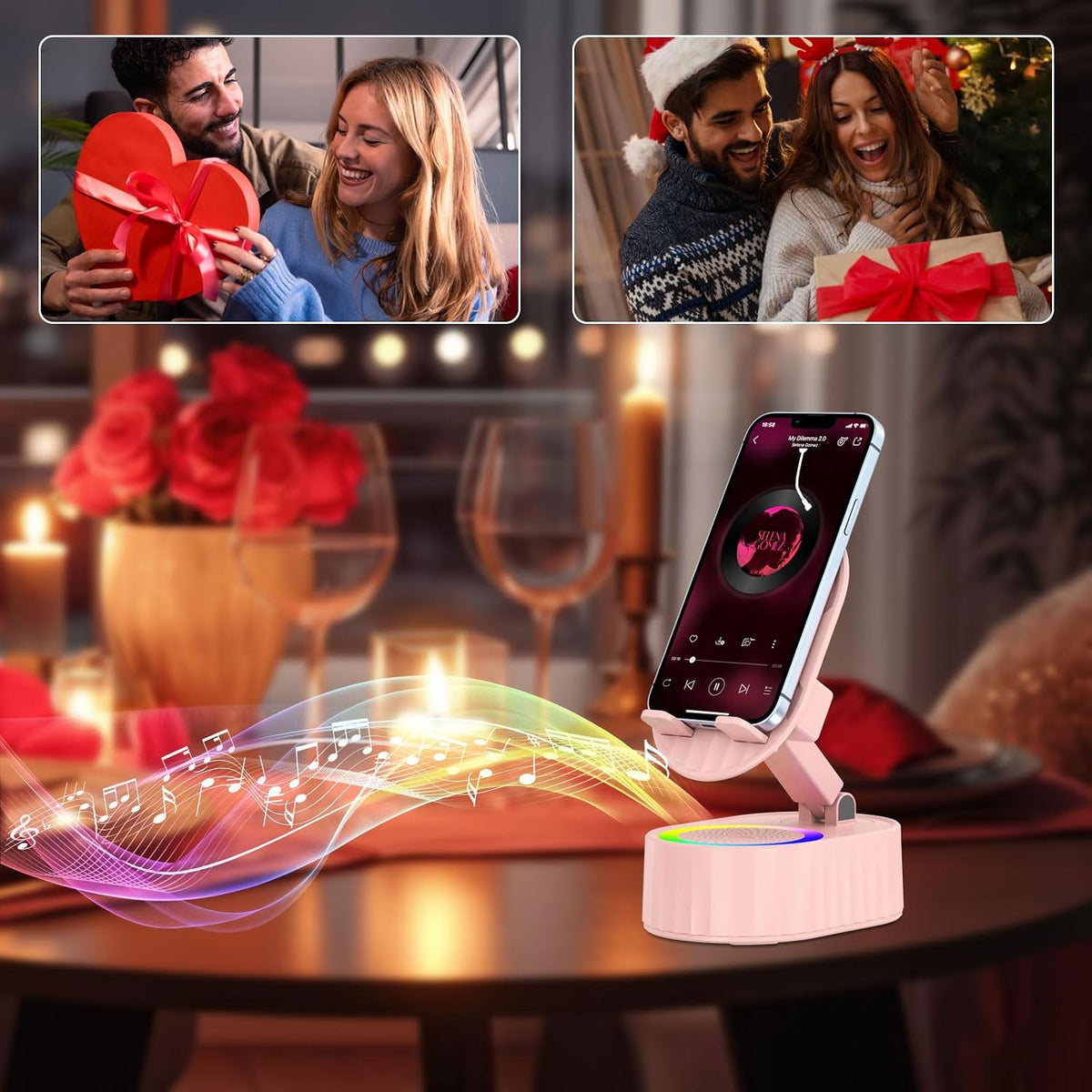 AKLLCCR Wireless Induction Bluetooth Speaker