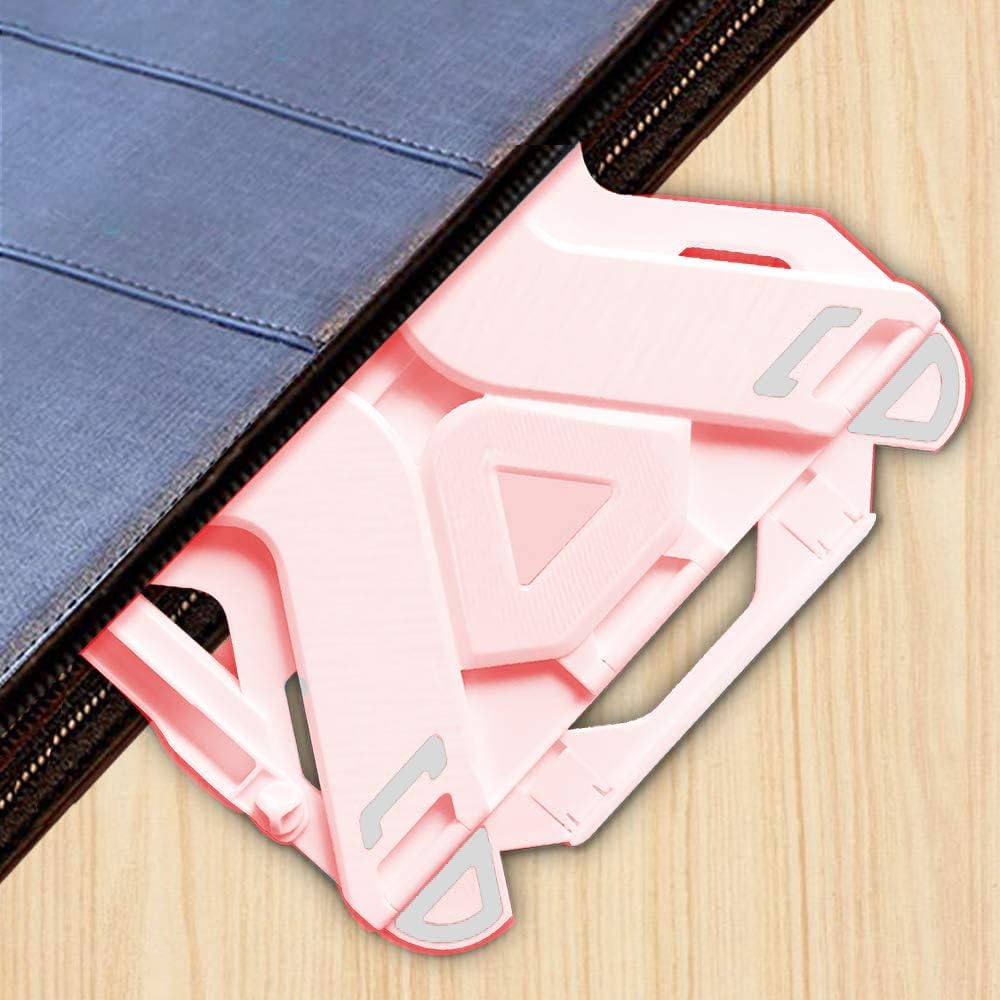Ergonomic Adjustable Laptop Stand Riser, Portable Notebook Holder Mount for MacBook, Dell, Thinkpad & More 10-15.6" - Pink