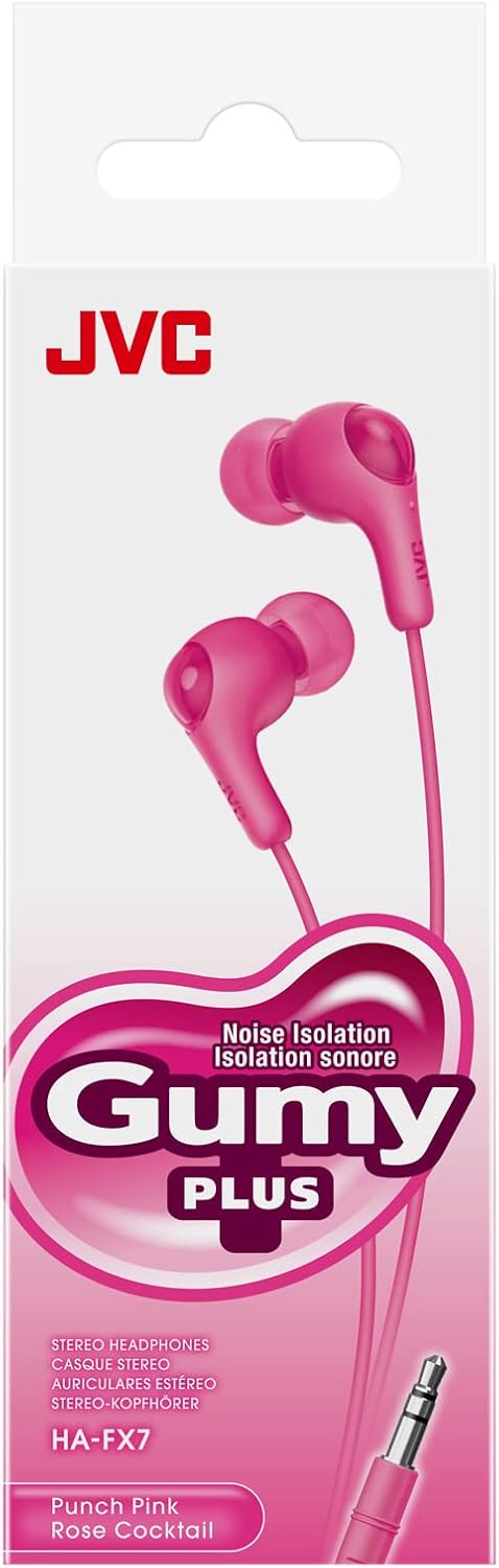 Gumy HAFX7PN in Ear Earbud Headphones, Pink