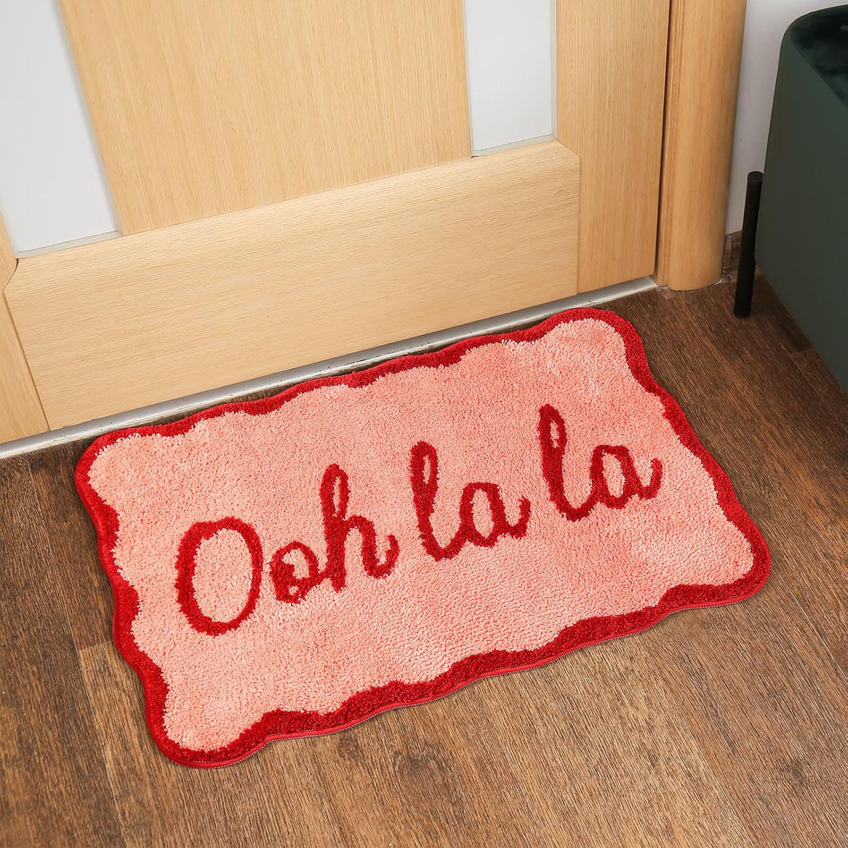 Pink Bathroom Rugs 20 x 31 Inch Ooh La La Funny Bath Mat