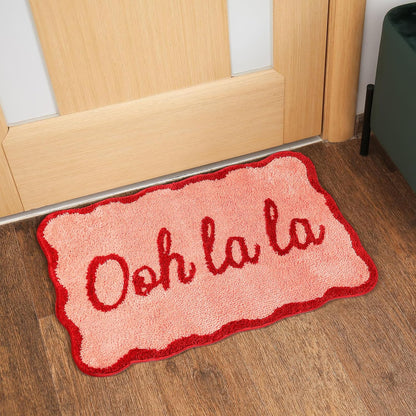 Pink Bathroom Rugs 20 x 31 Inch Ooh La La Funny Bath Mat