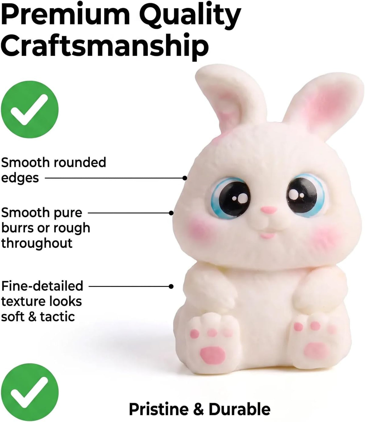 Squishy Toys, Soft Cute Rabbit-Shaped Sensory Fidget Toys Gifts for Adults