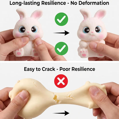 Squishy Toys, Soft Cute Rabbit-Shaped Sensory Fidget Toys Gifts for Adults