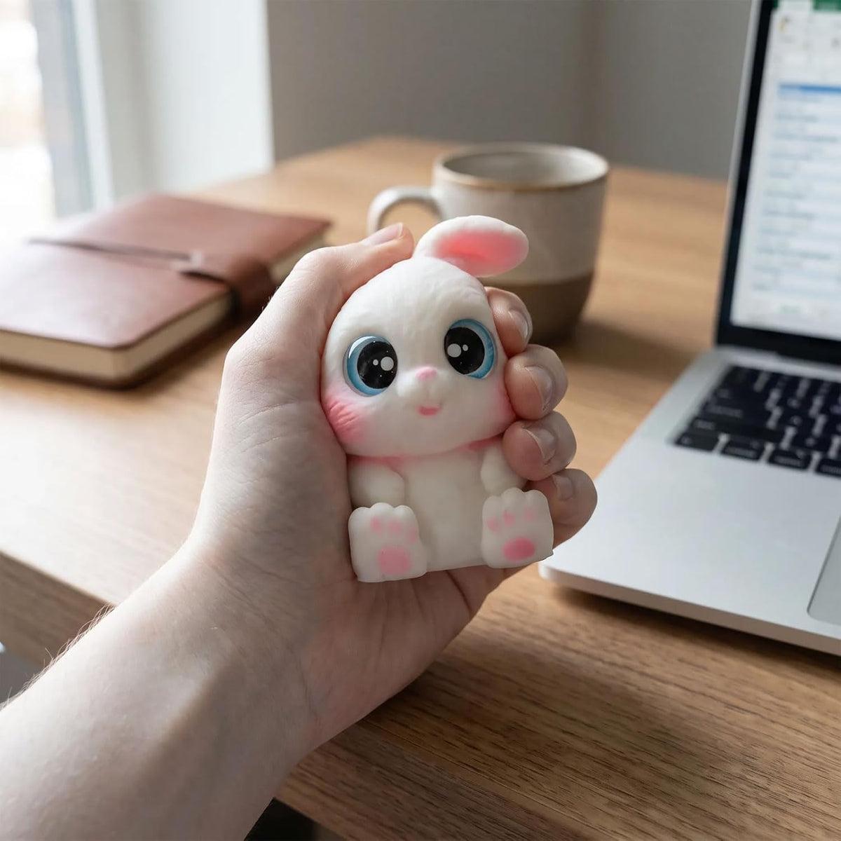 Squishy Toys, Soft Cute Rabbit-Shaped Sensory Fidget Toys Gifts for Adults