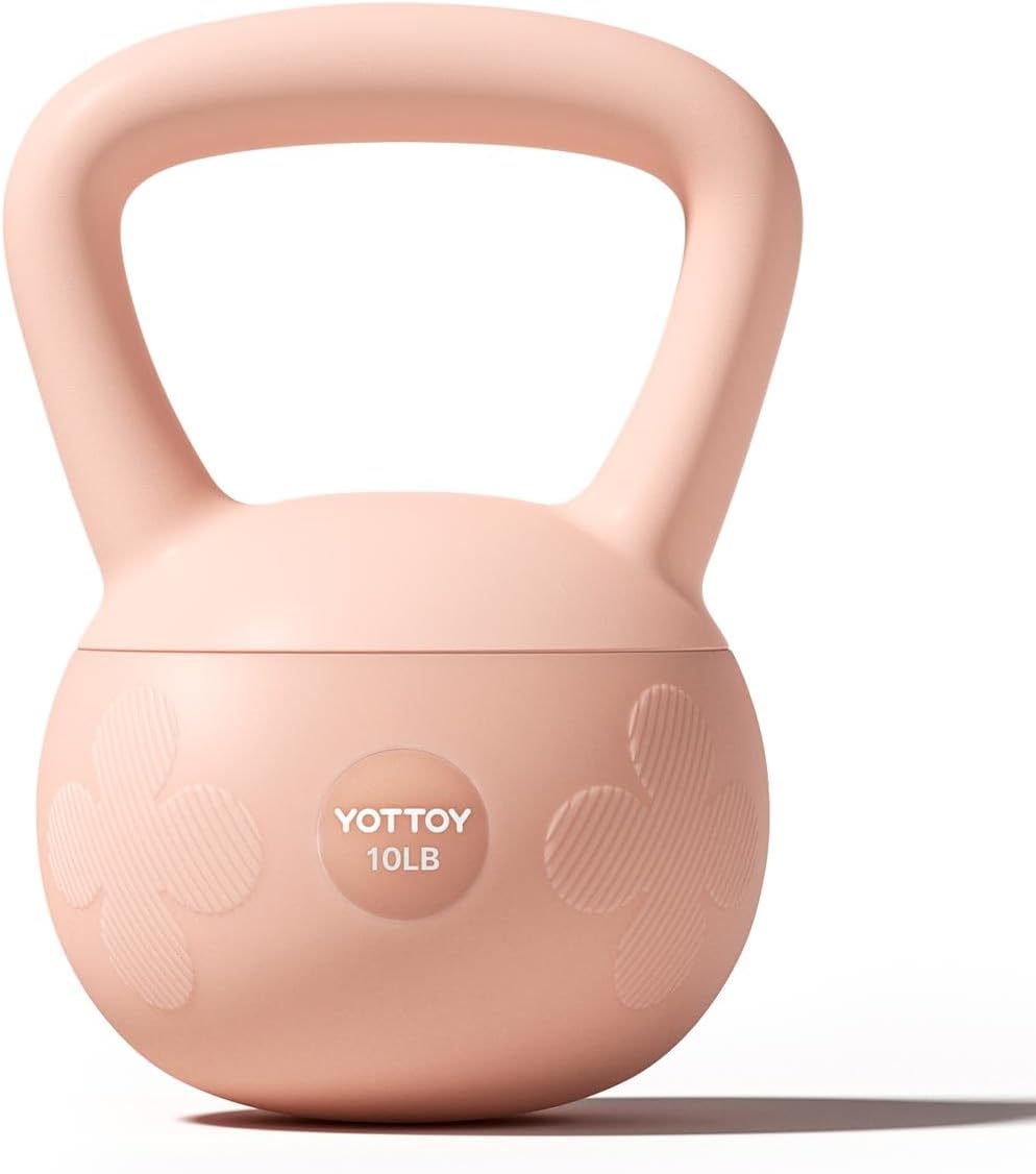 Soft Kettlebell for Home Workouts, Anti-Slip Wide Handle Strength Training Kettlebells, Cushioned Base for Safety - Ideal for Men, Women & Beginners