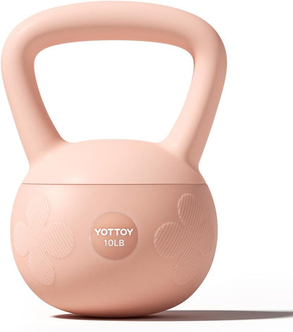 Soft Kettlebell for Home Workouts, Anti-Slip Wide Handle Strength Training Kettlebells, Cushioned Base for Safety - Ideal for Men, Women & Beginners
