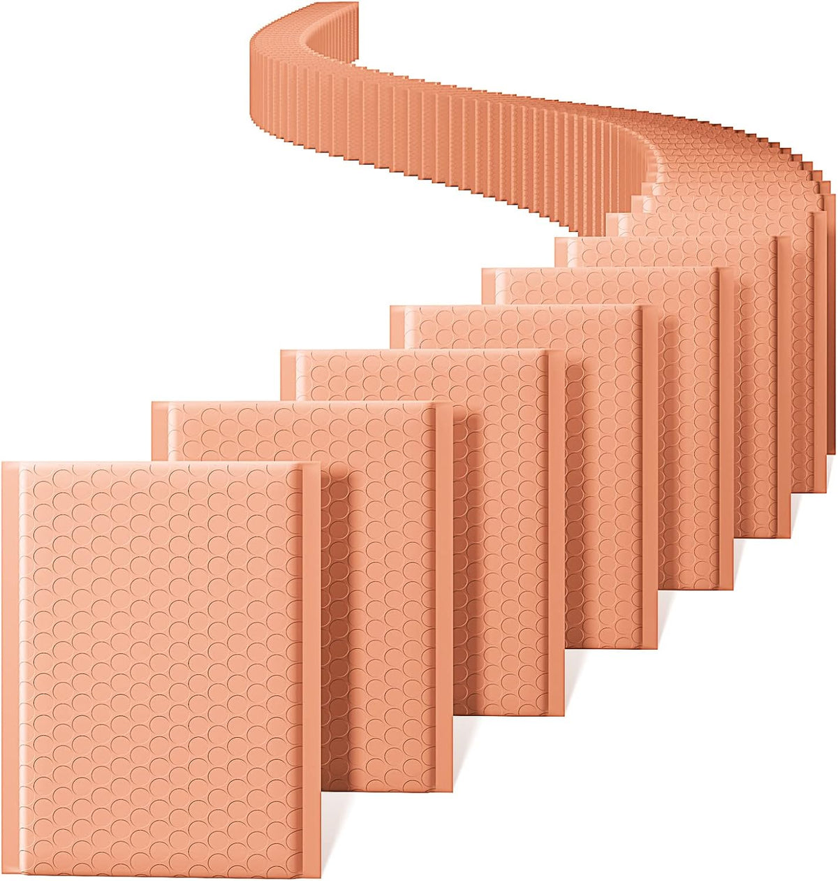 Bubble Mailer 6x10 100 Pack Peach Opaque Padded Envelopes