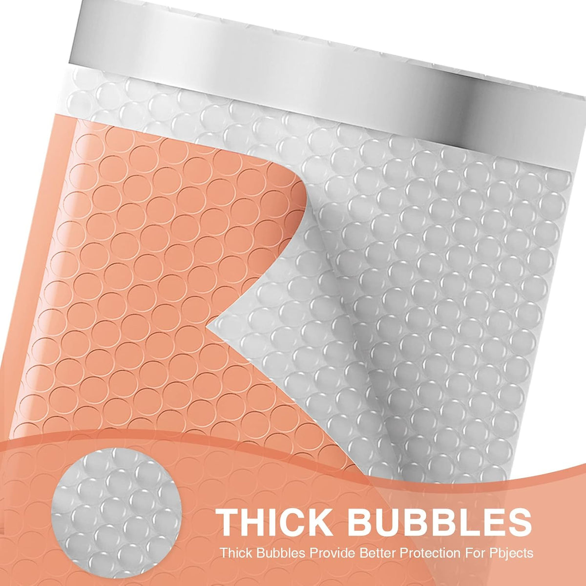 Bubble Mailer 6x10 100 Pack Peach Opaque Padded Envelopes