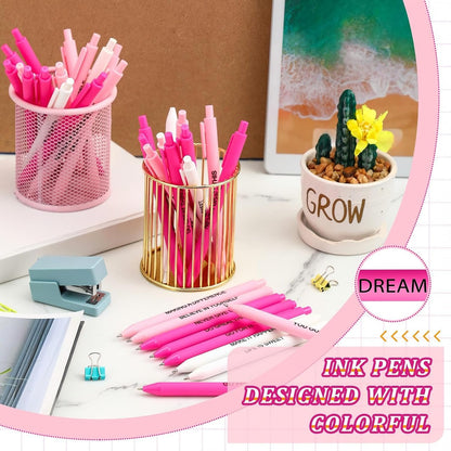 50 Pcs Inspirational Pens Bulk Powder Colors, Motivational