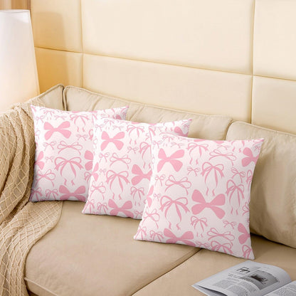 Cute Bowknot Throw Pillow Covers Set of 2