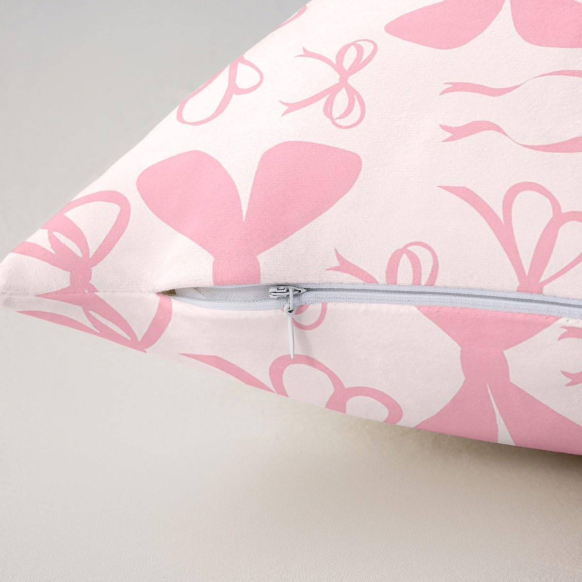 Cute Bowknot Throw Pillow Covers Set of 2