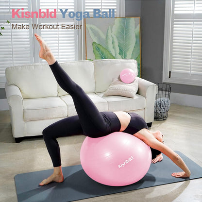 Exercise Ball, Extra Thick Yoga Ball for Home Workout & Stability