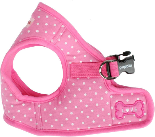 Dotty Step-in Vest Dog Harness No Pull No Choke Easy Wear Training Walking for Small Dog, Small, Pink