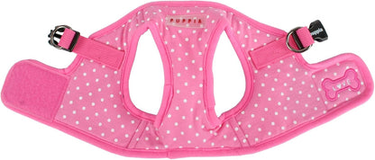 Dotty Step-in Vest Dog Harness No Pull No Choke Easy Wear Training Walking for Small Dog, Small, Pink