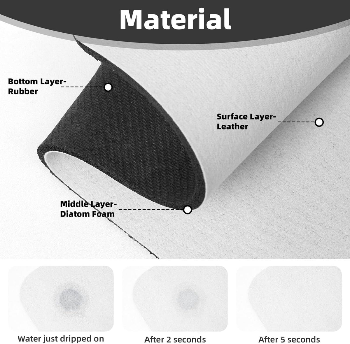Light Pink Marble With Gold Faucet Mat Splash Guard, Absorbent Quick-Dry Kitchen Sink Mat,Ideal For Splash Guard Drip Catching